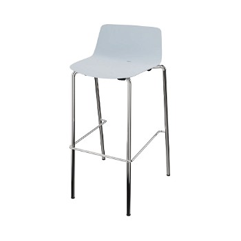 Cube Design Vesper barstol lav ryg lyseblå/krom