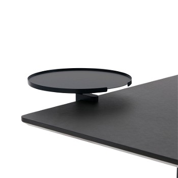 Apto rundt bord, Ø 28 cm, sort