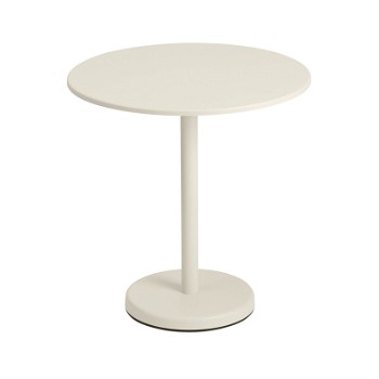Muuto Linear cafebord, off-white, ø 70 cm.