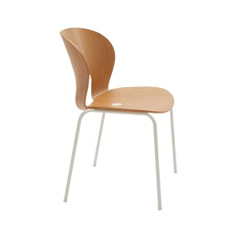 Magnus Olesen Ø Chair spisebordsstol, hvid/eg