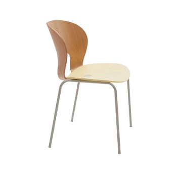 Magnus Olesen Ø Chair spisebordsstol, gul/eg/grå