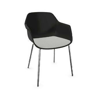 Four Design FourMe 44 firbenede stol med sædepolstring