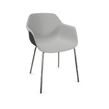 Four Design FourMe 44 firbenede stol med inderside polstring