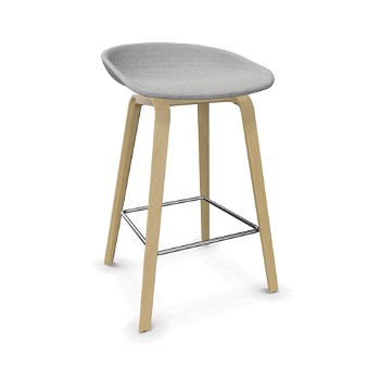 HAY About A Stool 33 fuldpolstret barstol