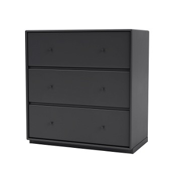 Montana Selection CARRY kommode m. 3 cm sokkel, 69,6x38x72,6, Anthracite, MDF